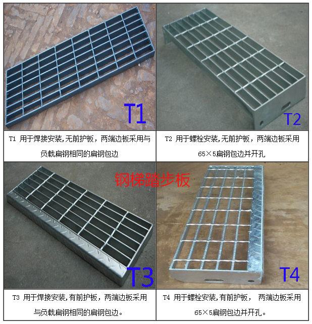 t1、t2、t3和t4型鋼格板產(chǎn)品參考圖片